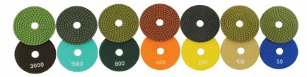 TDU-ASHE043000A - Economy Wet Economy Polishing Pads, Spiral Type